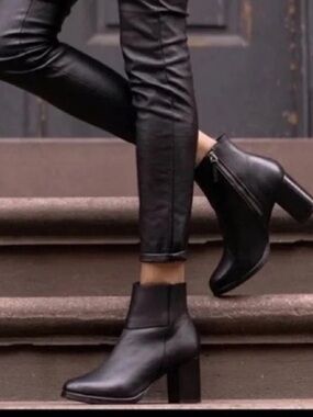 Thursday Boot Co. Modern Black Leather Ankle Boot Size 5.5